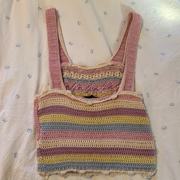Zara Crochet Knit Tank - Picture 3 of 4